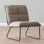 Livin24 Scandinavische fauteuil Joran taupe