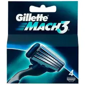 Gillette Mach3 Scheermesjes 4 stuks