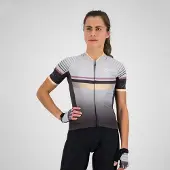 Rogelli Impress Fietsshirt - Korte Mouwen - Dames - Grijs, Goud - Maat 2XL