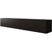 Meubella TV-Meubel mat zwart industrieel 180 cm zwevend TV kast