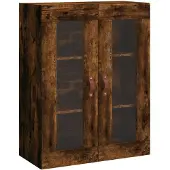 vidaXL Wandkast 69,5x34x90 cm gerookt eikenkleurig