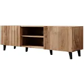 Meubella TV-Meubel eiken 150x42x53 2 deuren zwarte pootjes