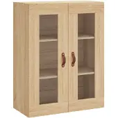 vidaXL Wandkast 69,5x34x90 cm sonoma eikenkleurig