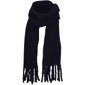 Sarlini Winter Sjaal Blauw Effen Sjaal Blauw Dames Sjaal Blauw
