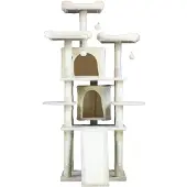 Trekker Klimtoestel voor katten, model Kratzbaum Tower, 170 cm hoog, beige kleur