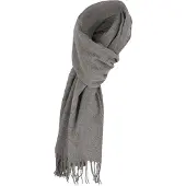 Sarlini Effen Sjaal Grijs Winter Sjaal Effen Grijs Dames Sjaal Effen grijs