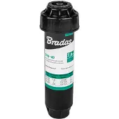 Bradas pop-up sproeier 7,6 cm (3") – Inclusief nozzle 360° – Bereik tot 4,9 m – 1/2" aansluiting – Voor tuinberegening