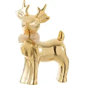 J-Line figuur Eland Boog - porselein - goud - large
