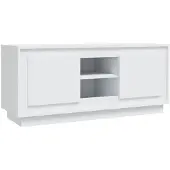 vidaXL Tv-meubel 102x35x45 cm bewerkt hout wit