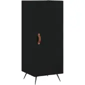 vidaXL Dressoir 34,5x34x90 cm bewerkt hout zwart