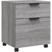 vidaXL Dossierkast verrijdbaar 45x38x54 cm bewerkt hout grijs sonoma