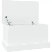 vidaXL Opbergbox Wit 50x30x28 cm Bewerkt Hout