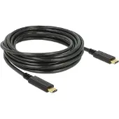 DeLOCK 85206, 4 meter, USB-C, USB-C, USB 2.0, 0,48 Gbit/s, zwart