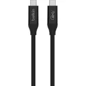 Belkin USB 4 USB-C to USB-C Passive Charge + Data Cable - 0.8m - Black