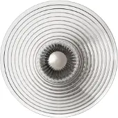 FDB Møbler U12 Sletterhage wandlamp Fluted glass-aluminium