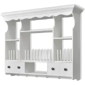 vidaXL Keukenwandkast, hout, wit