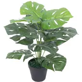 vidaXL Kunstplant met pot monstera 45 cm groen