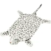vidaXL Luipaardvloerkleed pluche 139 cm wit
