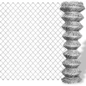 vidaXL Gaashek 25x1,25 m gegalvaniseerd staal zilverkleurig