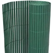 vidaXL Tuinafscheiding dubbelzijdig 90x300 cm PVC groen