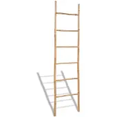 vidaXL Handdoekenladder met 6 sporten bamboe