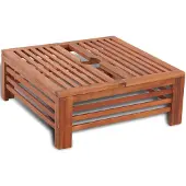 vidaXL Parasolvoetbedekking hout