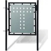 vidaXL Zwarte enkele deur 100x100 cm