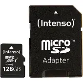 Intenso Premium microSDXC-kaart 128 GB Class 10, UHS-I Incl. SD-adapter