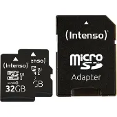 Intenso Micro SD-kaarten, 2-pack, 32GB