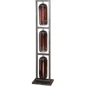 Zijlstra Vloerlamp Kamilian, alu / grijs / zink, Woon-/ Eetkamer, Glas, Modern, vloerlamp