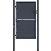 vidaXL Tuinpoort staal 100x200 cm antraciet