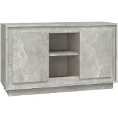 vidaXL Dressoir 102x35x60 cm bewerkt hout betongrijs