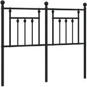 vidaXL Vervangend hoofdbord 120 cm metaal zwart