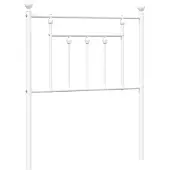 vidaXL Vervangend hoofdbord 75 cm metaal wit