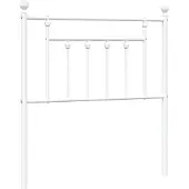 vidaXL Vervangend hoofdbord 80 cm metaal wit