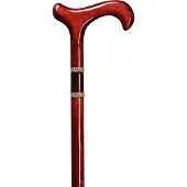 Gastrock Stöcke GmbH Houten Wandelstok Bijoux - Rood – Beukenhout – 94 cm lang – 16 mm dik – 290 gram – Derby handvat - Wandelstok voor ouderen - wandelstok voor heren en dames