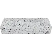 Balmani Mood handenwasser 55 x 20 cm Bianco Nero Terrazzo