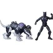 Hasbro Mech Strike Mechasaurs, 4-Inch Black Panther met Sabre Claw Actiefiguren
