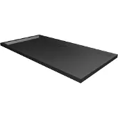 Xenz Mariana Plus rechthoekige douchebak acryl 150x80cm zwart mat