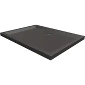 Xenz Mariana Plus rechthoekige douchebak acryl 90x70cm antraciet