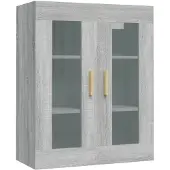 vidaXL Bovenkast 69,5x34x90 cm grijs sonoma eikenkleurig