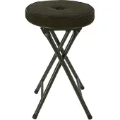 Synx Store Bijzet krukje/stoel - Opvouwbaar - Zwart/blauw/Bruin/Groen - Ribcord - D33 x H49 cm