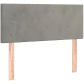 vidaXL Hoofdbord 90x5x78/88 cm fluweel lichtgrijs