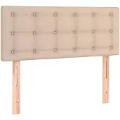vidaXL Hoofdbord 100x5x78/88 cm kunstleer cappuccinokleurig