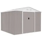 Archer Metalen tuinschuur 7,06 m² - ankerkit inbegrepen - taupe