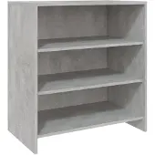 vidaXL Dressoir 70x40,5x75 cm bewerkt hout betongrijs