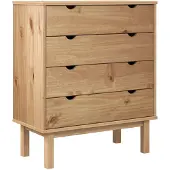 vidaXL Ladekast OTTA 76,5x39,5x90 cm massief grenenhout