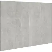 vidaXL Hoofdbord 120x1,5x80 cm bewerkt hout betongrijs