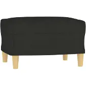 vidaXL Voetenbank 60x50x41 cm stof zwart