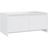 vidaXL Salontafel 90x50x41,5 cm bewerkt hout wit